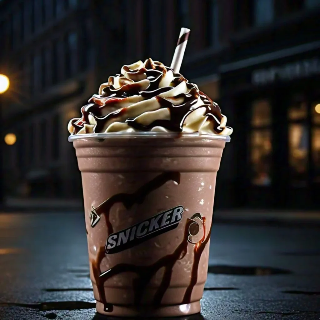 A snicker milkshake from Cookout restaurant.